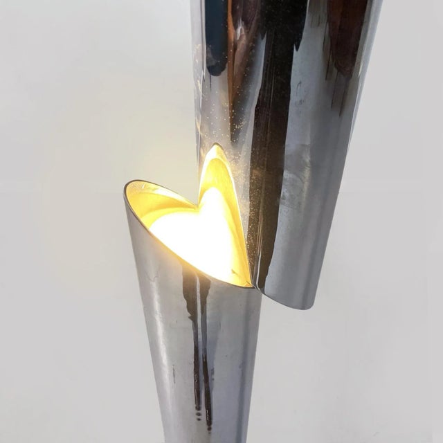 Metal Italian Cicindele Floor Lamp by Cortesi Chiappa-Cattó for Forme e Superfici, 1970s For Sale - Image 7 of 15