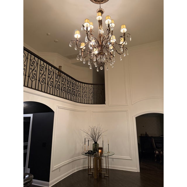 Gold Fine Art Lamps a Midsummer Night's Dream 57" Crystal Chandelier For Sale - Image 8 of 8