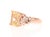 3.93 Carat Citrine Sapphire Diamond Rose Gold Bridal Ring For Sale - Image 4 of 8