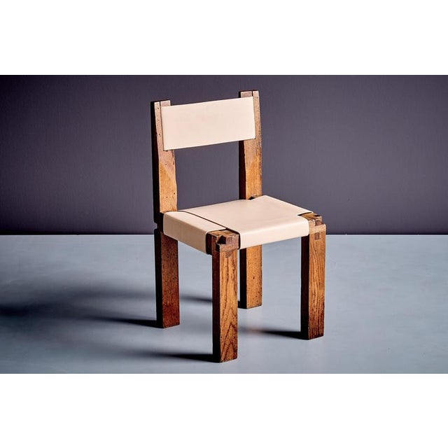 Here we are offering are rare early Chapo S11 chair with a beautiful patina upholstered with new leather. Over time, the...