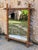 Brown Antique Mirror in Bamboo Frame, 1890s For Sale - Image 8 of 8