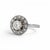 Early 20th Century Antique Art Deco Halo Ring, Old-Cut Diamonds | Circa 1930, Size 5.5 For Sale - Image 5 of 6
