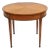 Late 20th Century John Scalia French Empire Style Round Cherry Wood Bouillotte Lamp Side Table For Sale