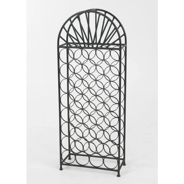 Domed 32 Bottle Iron Wine Rack Attributed to Arthur Umanoff Shaver Howard Unmarked For Sale In Philadelphia - Image 6 of 13