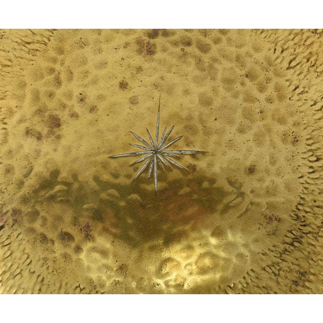 Bauhaus Vintage German Ornamental Brass Plate by Hans Przyrembel, 1930s For Sale - Image 3 of 5