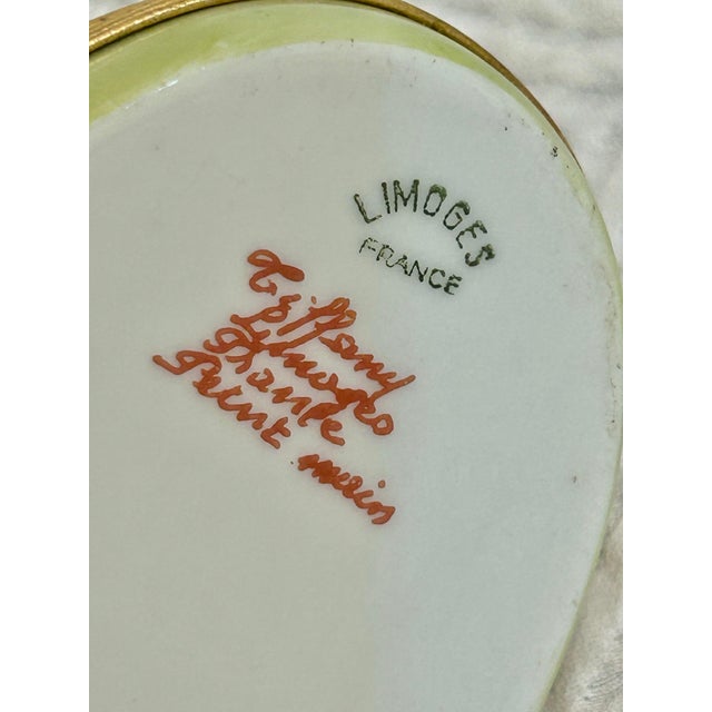 Late 20th Century Limoges for Tiffany Hand Painted Bunny Rabbit Porcelain Lidded Box For Sale In New Orleans - Image 6 of 9