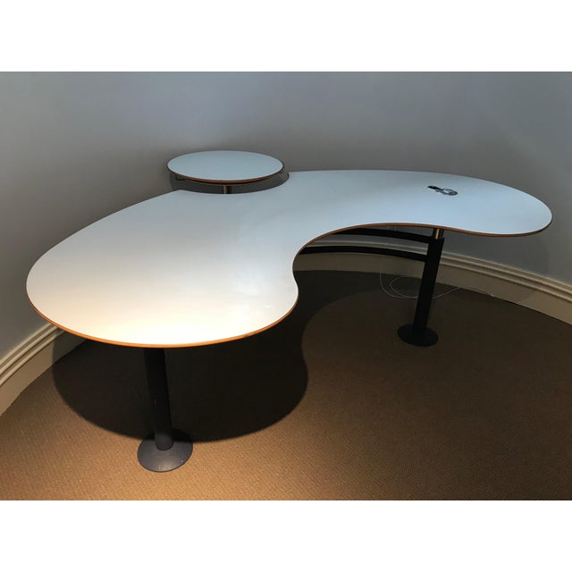 Kidney Bean-Shaped Computer Desk | Chairish
