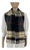 Burberry Black Plaid 100% Cashmere Scarf For Sale