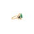 Contemporary 14k Emerald Sapphire & Diamond Gold Wedding Ring Size 5 For Sale In New York - Image 6 of 14