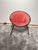 Mid-Century Modern Balloon Lounge Chair in Red Suede & Metal by Hans Olsen For Sale - Image 3 of 18