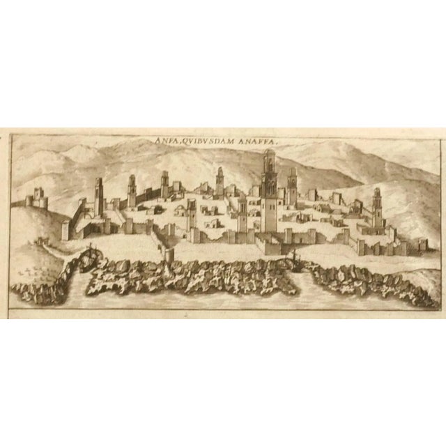 This Map of Casablanca is an original etching realized by George Braun and Franz Hogenberg as part of the famous...