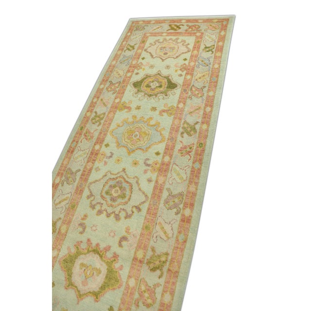 Early 21st Century Modern Turkish Oushak Rug 3' x 11'7" For Sale - Image 5 of 6