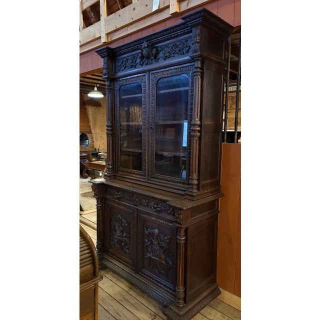 Black Forest Carved Bookcase For Sale - Image 14 of 18