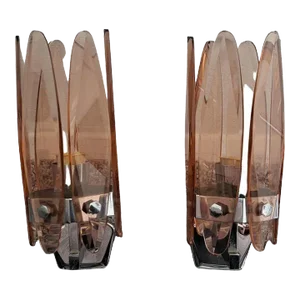 Italian Wall Sconces in the Manner of Max Ingrand - A Pair