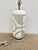 2010s Currey & Co Carved Glass Lamp For Sale - Image 5 of 5