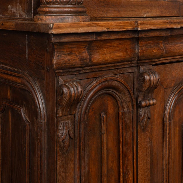 Late 19th Century Large French Oak Bookcase Display Cabinet For Sale - Image 15 of 17