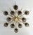 Fabio Ltd 21st Century Star Satin Brass Smoky Murano Flush Mount by Fabio LTD For Sale - Image 4 of 9