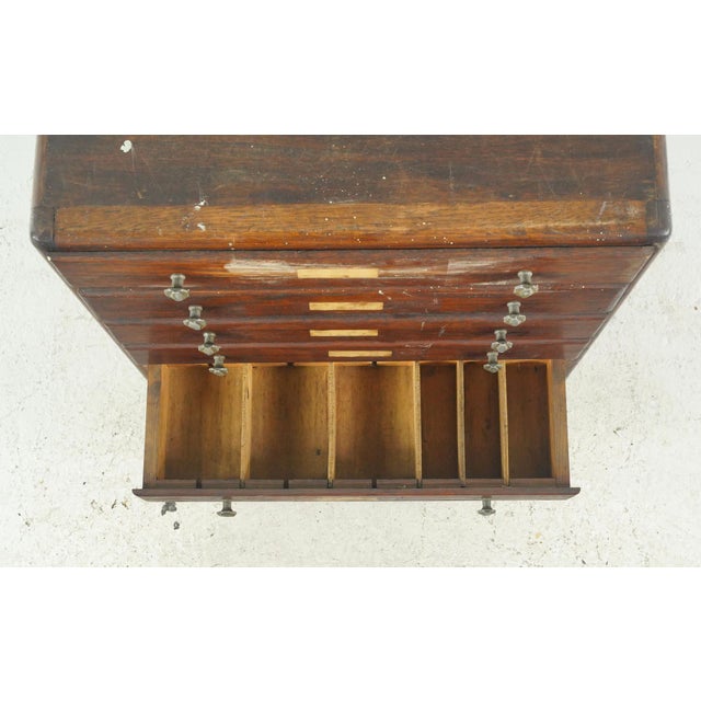 Mid 20th Century Vintage European Shop Counter Display Storage Cabinet For Sale - Image 5 of 10
