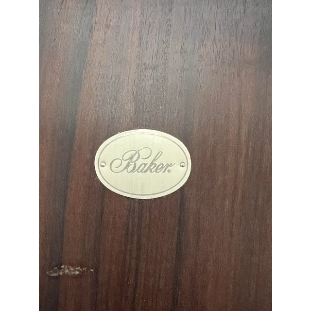 C. 1980s Barbara Barry for Baker Furniture Mahogany Nesting Tables - Set/3 For Sale - Image 9 of 9