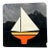 Large Vintage Sailboat Sign Double-Sided For Sale