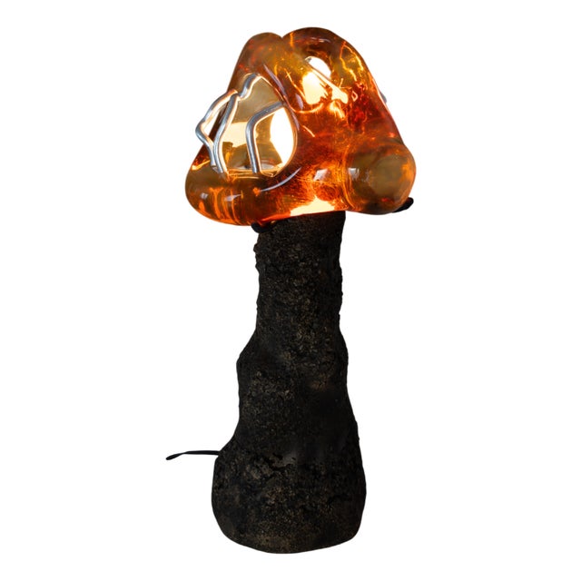 Tall Version Somehow Honey Dreams of Fire Table Lamp by Vincent Decat For Sale