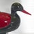 Vintage Italian Duck Table Lamp in Black and Burgundy Lacquered Wood, 1970s For Sale - Image 12 of 16