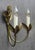 French Brutalist Style Floral Wall Lights, 1980s, Set of 2 For Sale - Image 4 of 9