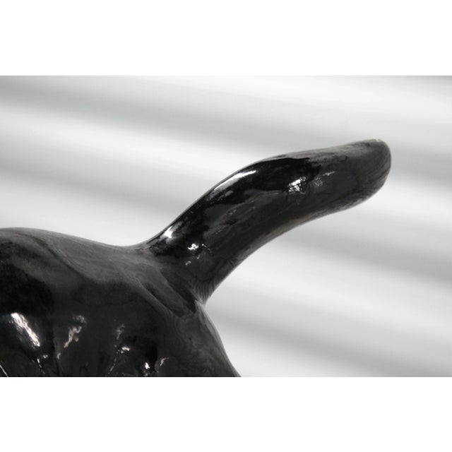 Black Cat Figurine from Vallauris France, 1970s For Sale - Image 4 of 18