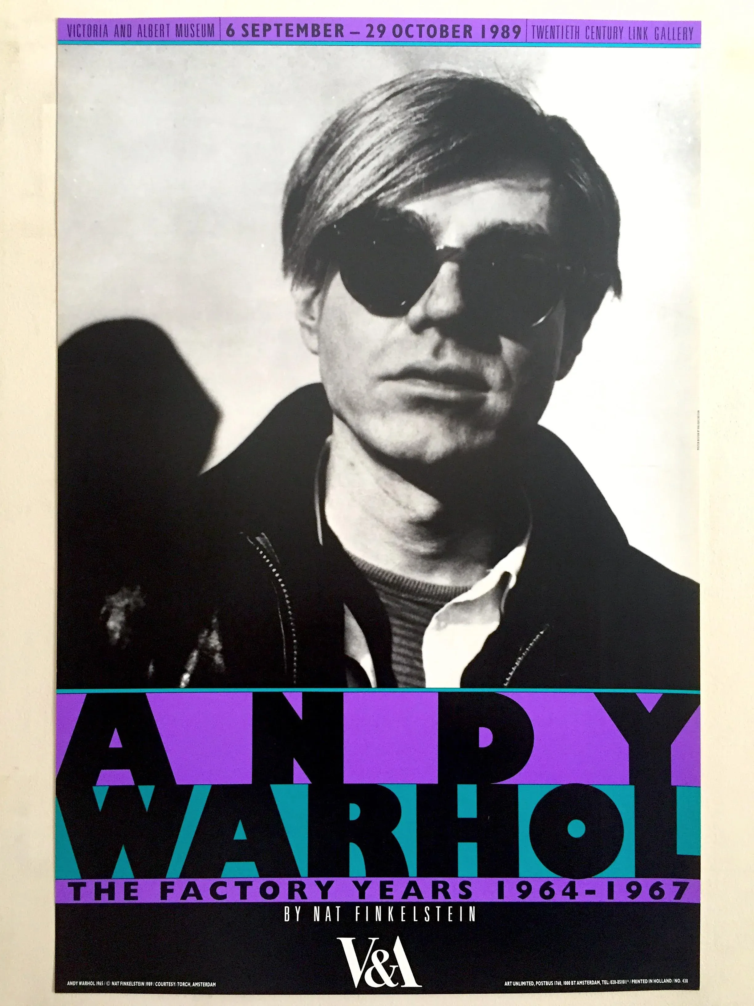 【貴重】Andy Warhol 1989 originalポスター vintage-1989-andy-warhol-the-