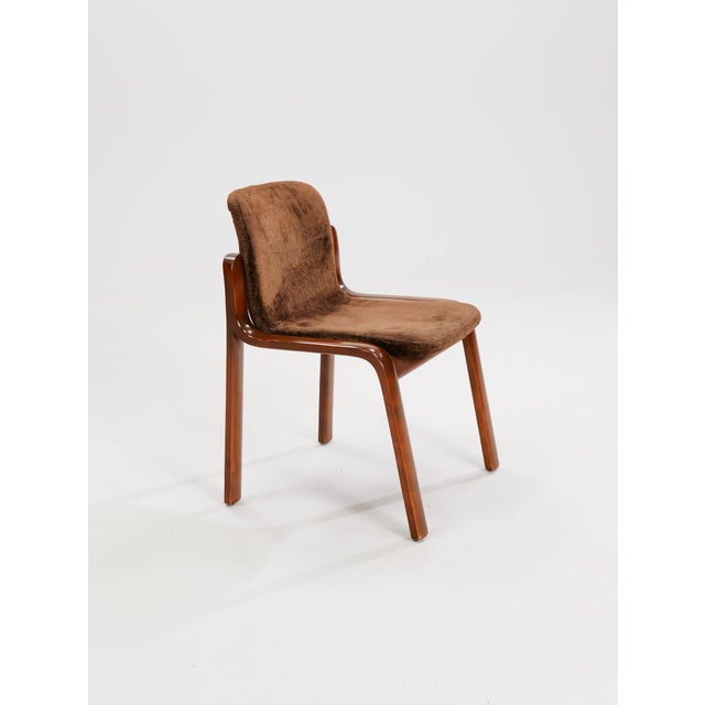 Vintage Italian Wooden Chairs, 1980s, Set of 5 For Sale - Image 4 of 11