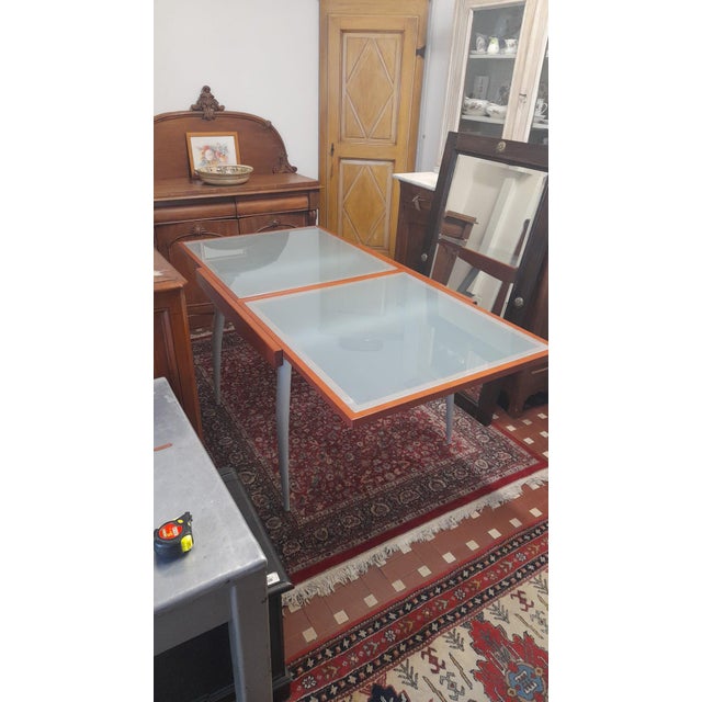 Modern Italian Table in Wood and Glass, 2000 For Sale - Image 6 of 7