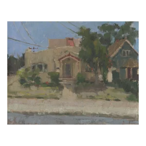 "Neighborhood in San Diego" Original Oil Painting by Brooke Olivares