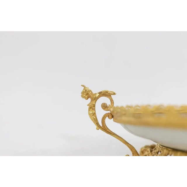 Canton Porcelain and Bronze Plate, 1880s For Sale - Image 5 of 8