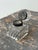 Early 20th Century Vintage Swirling Cast Glass + Metal Inkwell, Circa Late 19th - Early 20th Century For Sale - Image 5 of 13