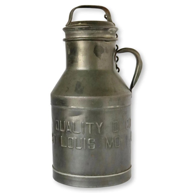 Vintage Metal Milk Jug For Sale In Los Angeles - Image 6 of 6