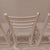 Mid 19th Century Vintage Wood Ladder Back Child's Accent Chair With Light Grey Upholstered Seat. Set of 4 For Sale - Image 5 of 12