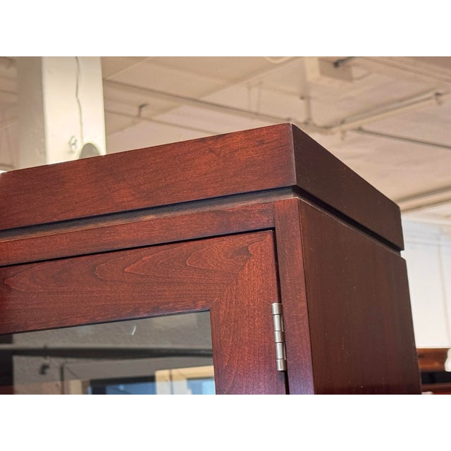 Wood Stickley Metropolitan Display Cabinet For Sale - Image 7 of 12