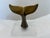 Brazilian Modernist Bronze Whale Fluke Sculpture on Acrylic Base, 1970s For Sale - Image 11 of 13
