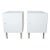 Mid-Century Modern Cubic White Cabinets - A Pair For Sale - Image 13 of 13