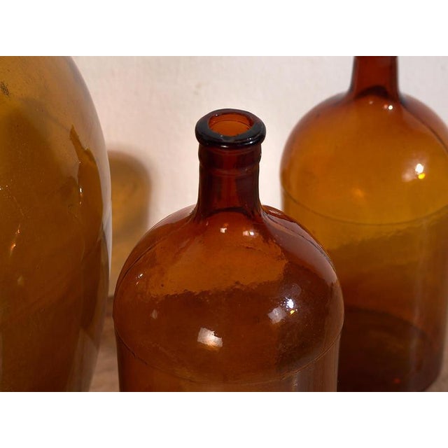 1920s Amber Bottles, 1920s, Set of 3 For Sale - Image 5 of 9