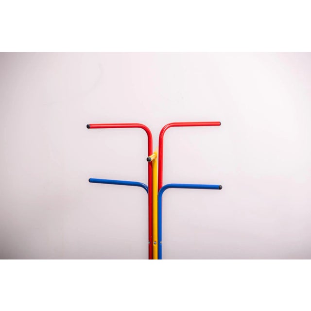 Child sized multi coloured coat rack designed by Tord Bjorklund for Ikea made imn the Early 1990s In good condititon with...