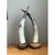 Late 20th Century Vintage Horn and Wood Accent Lamps - Pair For Sale - Image 5 of 12