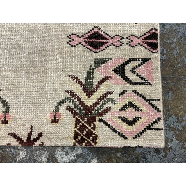 West Elm 8ft11in × 12ft West Elm Hand-Knotted Paradise Area Rug, Pink Blossom For Sale - Image 4 of 12