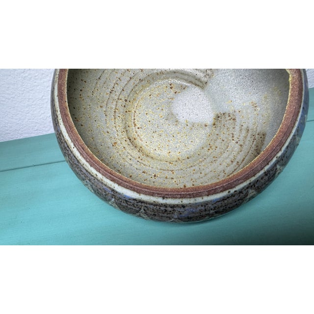 Arts and Crafts Vintage Signed O Bucher Pottery Art Bowl Pristine C1960 For Sale In San Diego - Image 6 of 17
