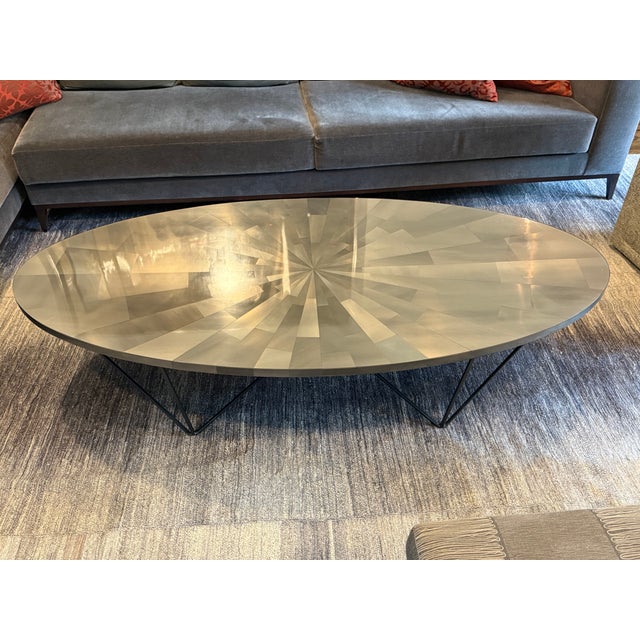 Contemporary Oly George Silver Coffee Table For Sale - Image 3 of 15