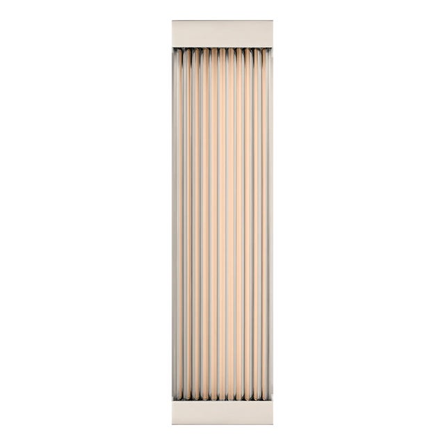 Vance 14" Sconce in Polished Nickel with Clear Glass Rods Designer: Chapman & Myers Finish: Polished Nickel Height: 14"...