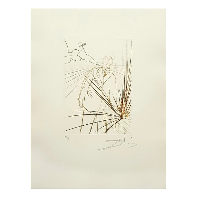 Salvador Dali - Pierre Curie - Original Handsigned Engraving Dimensions: 17.5 x 12.5 cm 1970 Signed in pencil EA Jean...