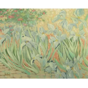 Lee Reynolds 60" X 48" Impressionist Garden Oil on Canvas
