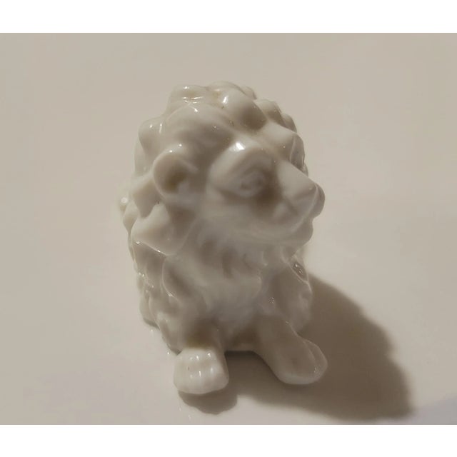Contemporary 20th Century Nympherburg Glazed Porcelain Lion For Sale - Image 3 of 11