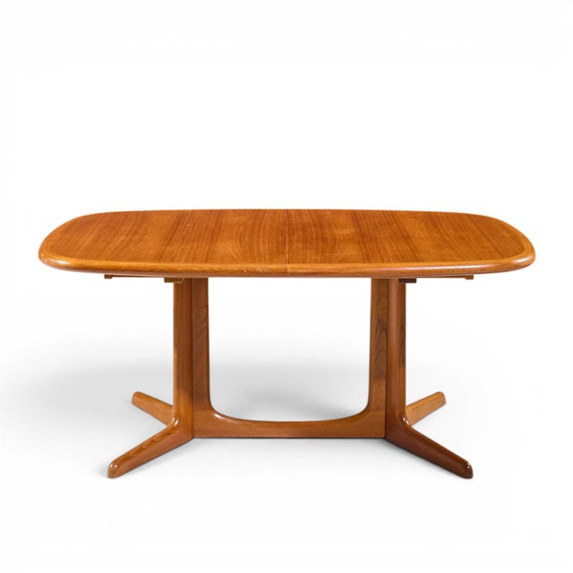 Wood Rasmus Mid Century Danish Teak Expanding Dining Table With 2 Leaves For Sale - Image 7 of 13